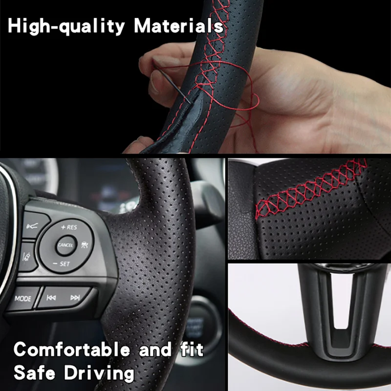 알파 로메오 줄리아 스텔비오 2015-2018 자동차  - Car Steering Wheel Cover Anti Slip Breathable 리뷰 및 가격