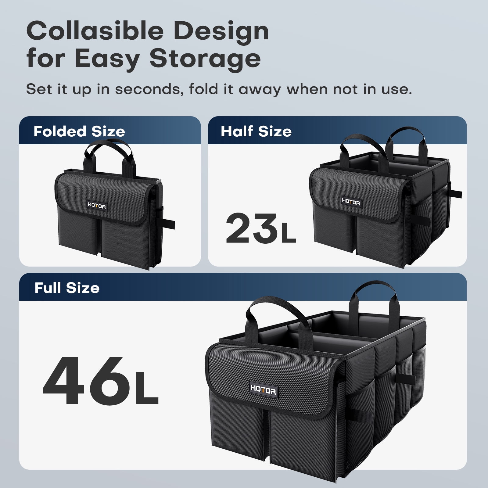 대용량 자동차 및 SUV 트렁크 정리함, 접이식 다중  - Car Trunk Organizer Foldable Storage Box 리뷰 및 가격