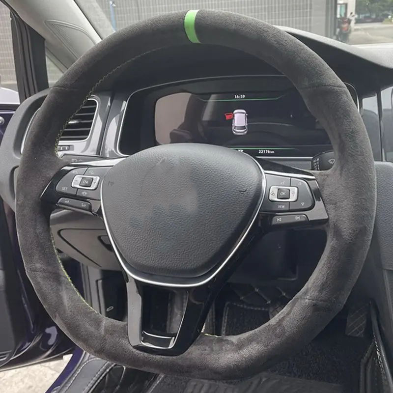 폭스 바겐 폭스 바겐 골프 7 Mk7 Touran Up - Car Steering Wheel Cover Anti Slip Breathable 리뷰 및 가격