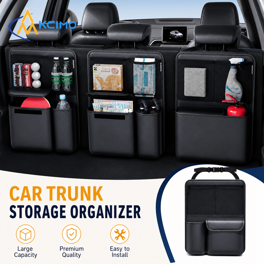 1개입 Kcimo 차량용 PU 가죽 트렁크 정리함, 접 - Car Trunk Organizer Foldable Storage Box 리뷰 및 가격