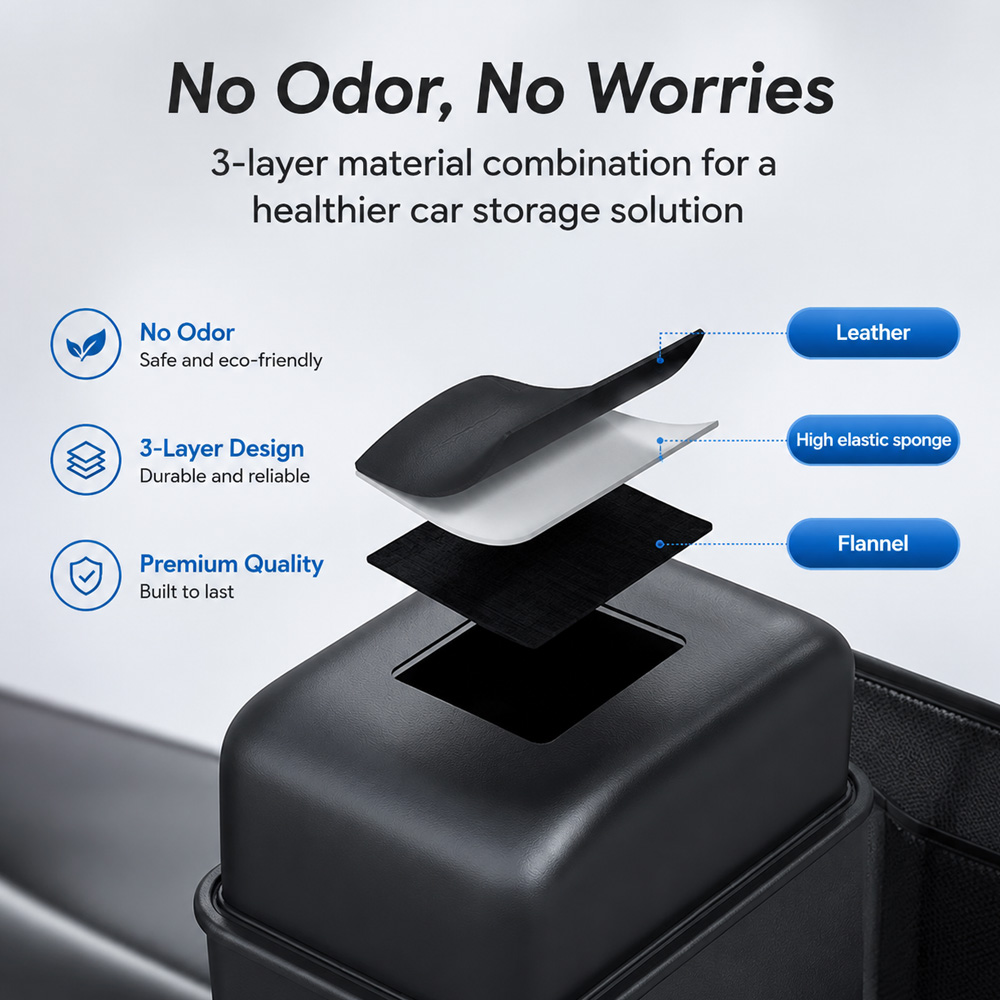 1개입 Kcimo 차량용 PU 가죽 트렁크 정리함, 접 - Car Trunk Organizer Foldable Storage Box 리뷰 및 가격